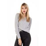 REMERA BASICA LISA MANGA LARGA GRIS