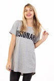 REMERON MANGA CORTA GRIS VISIONARY