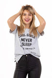 REMERA MANGA CORTA ESTAMPADA GRIS - COOL GIRL
