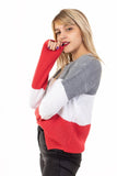 SWEATER RAYAS GRIS