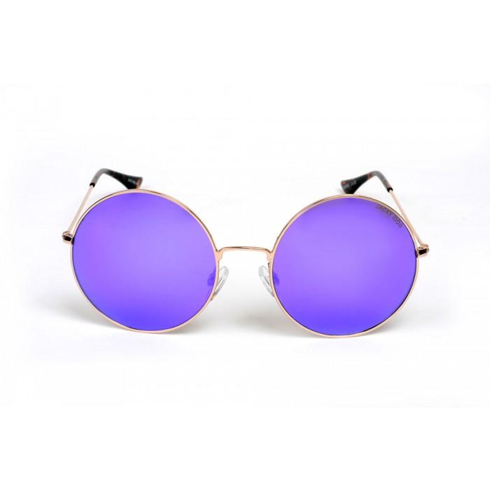 Janis Gold Violet Mirror